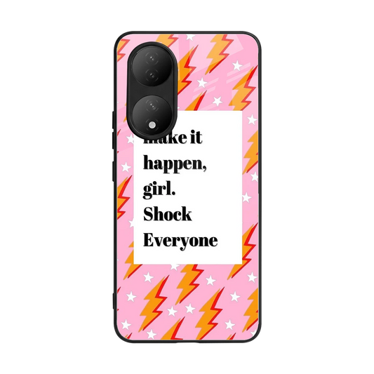 Shock Everyone back phone cover | glass case for Vivo-y100
