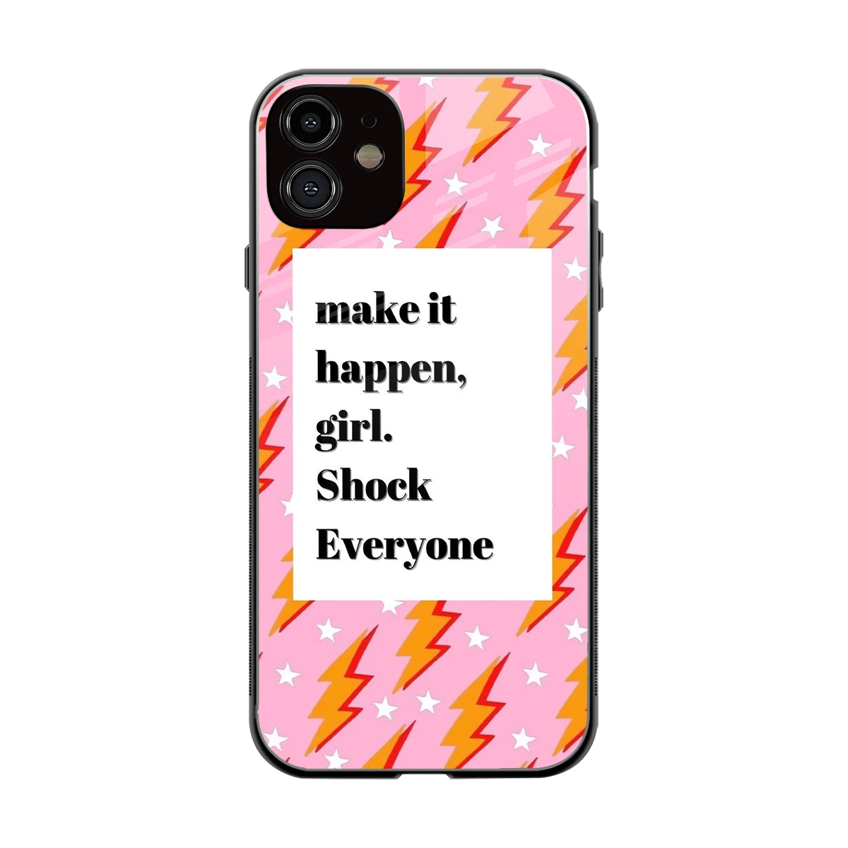 Shock Everyone back phone cover | glass case for iphone 11