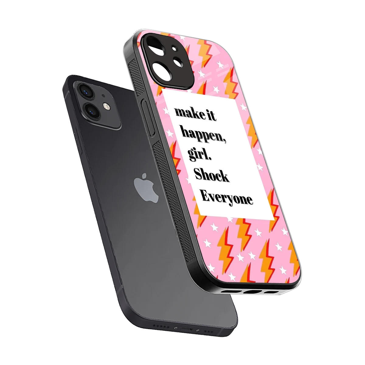 Shock Everyone sleek iphone 11 cover with tempered glass back and TPU edges