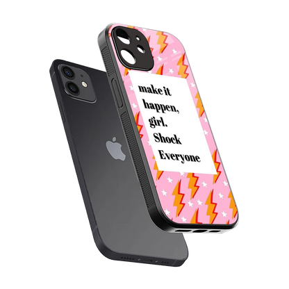 Shock Everyone sleek iphone 11 cover with tempered glass back and TPU edges