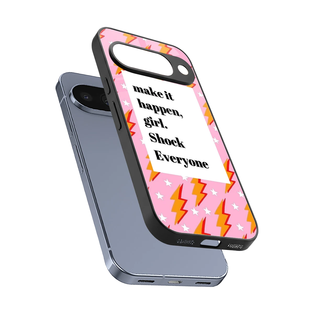 Shock Everyone sleek google pixel 10 cover with tempered glass back and TPU edges