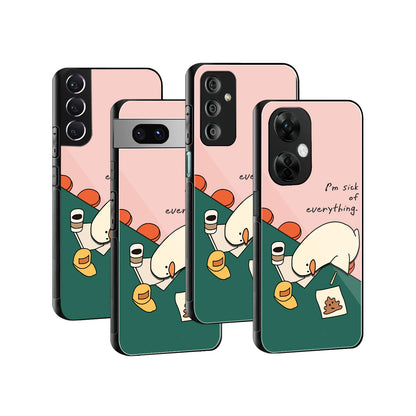 Stylish Glass Back Case for All Smartphones iPhone, Samsung, OnePlus, Pixel, Redmi, Oppo, Vivo, Motorola