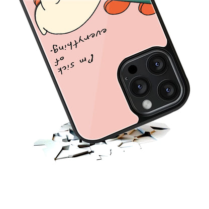 Durable Glass Back Mobile Case for iPhone, Samsung, OnePlus, Google Pixel, Redmi, Vivo, Oppo