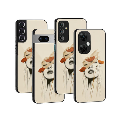 Stylish Glass Back Case for All Smartphones iPhone, Samsung, OnePlus, Pixel, Redmi, Oppo, Vivo, Motorola