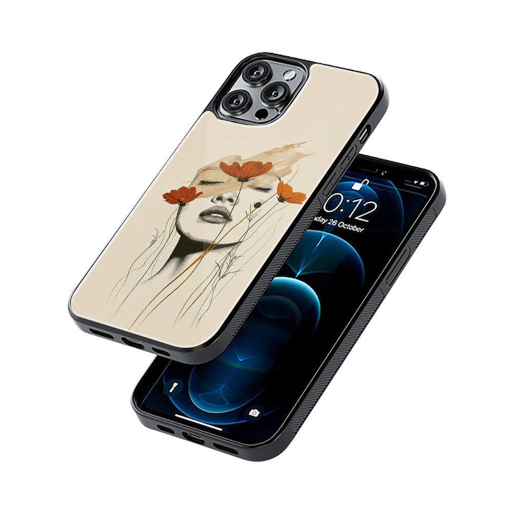 Protective Glass Back Phone Case Compatible with iPhone, Samsung, OnePlus, Pixel & More