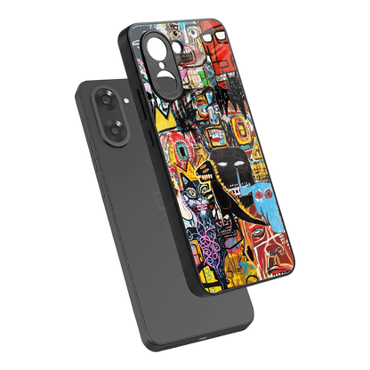 Sketch Book sleek oneplus nord ce5 5g cover with tempered glass back and TPU edges