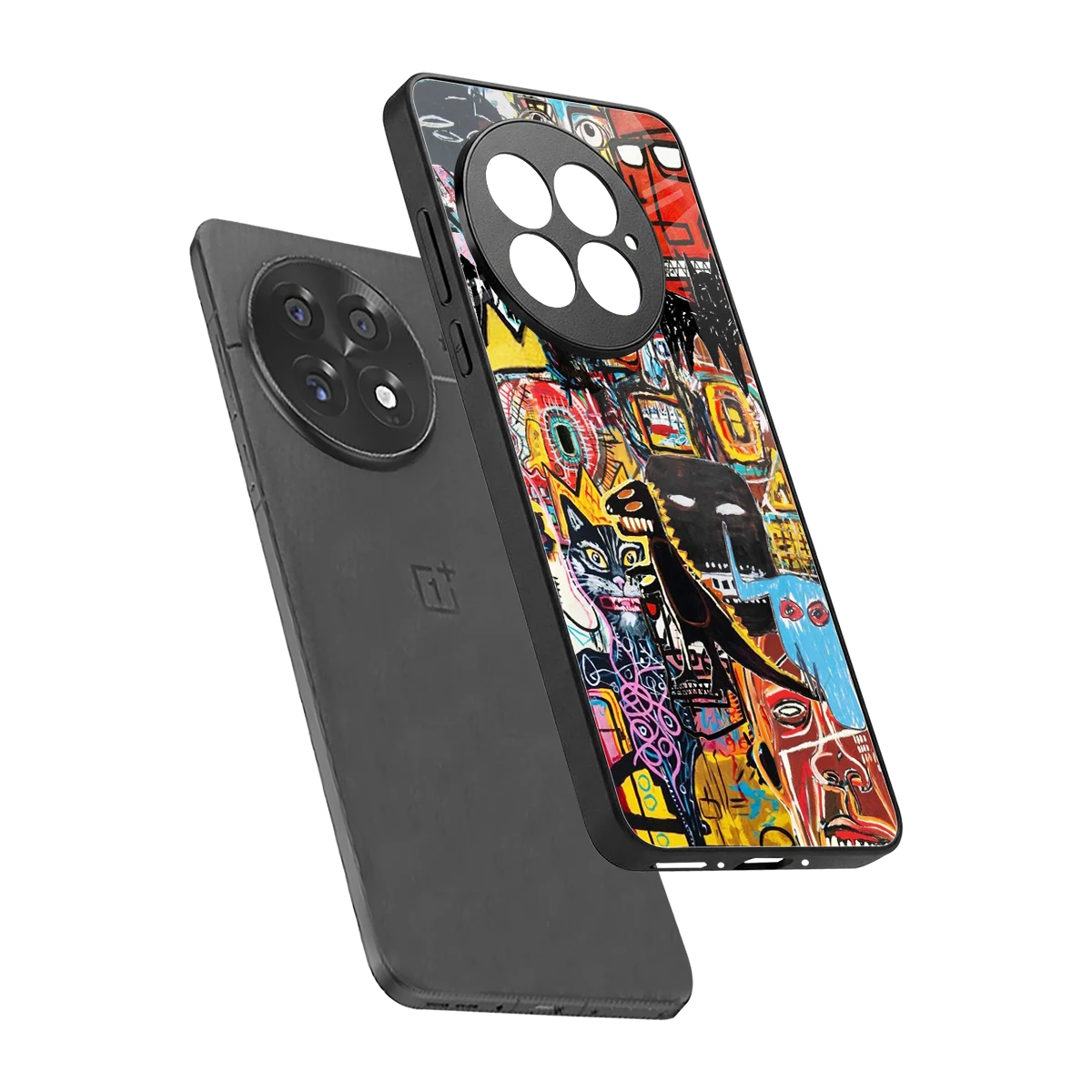 Sketch Book sleek oneplus 13 cover with tempered glass back and TPU edges