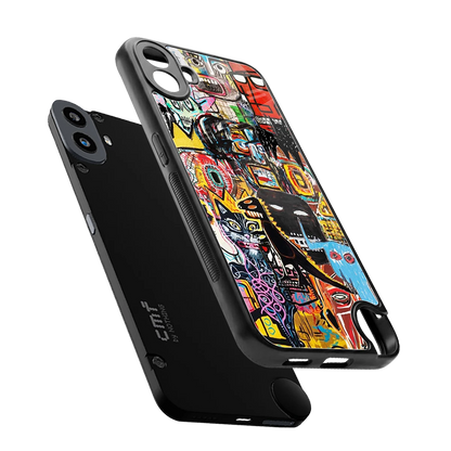 Sketch Book sleek cmf nothing phone 1 cover with tempered glass back and TPU edges