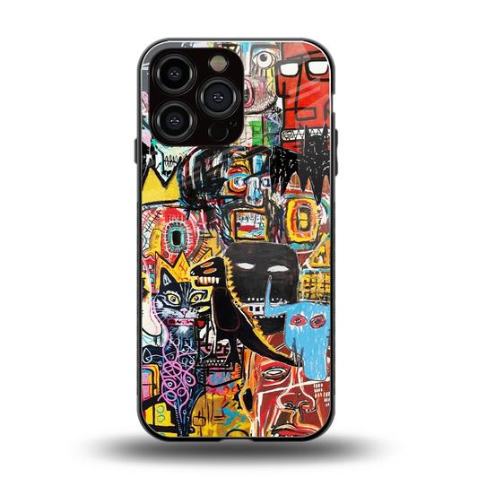 Sketch Book back phone cover | glass case for iphone 15 pro max