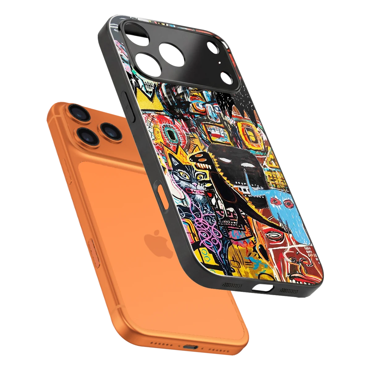 Sketch Book sleek iphone 17 pro max cover with tempered glass back and TPU edges