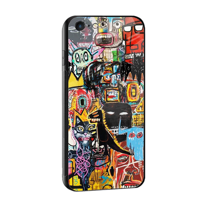 Sketch Book sleek iphone 6s plus cover with tempered glass back and TPU edges