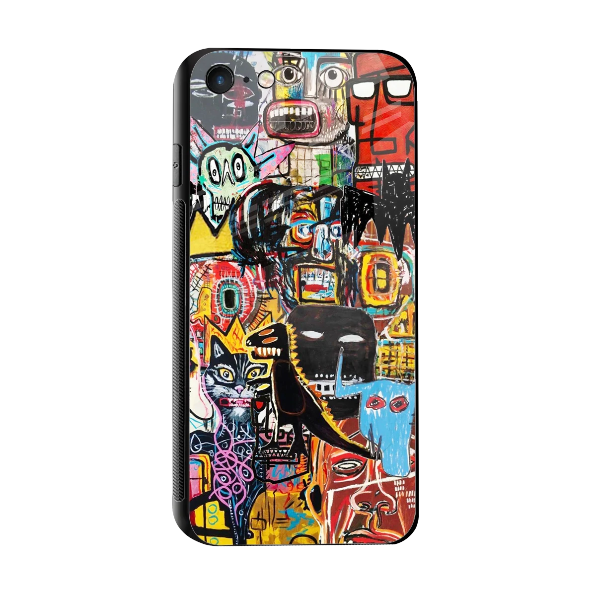 Sketch Book sleek iphone 7 cover with tempered glass back and TPU edges