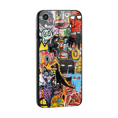 Sketch Book sleek iphone xr cover with tempered glass back and TPU edges
