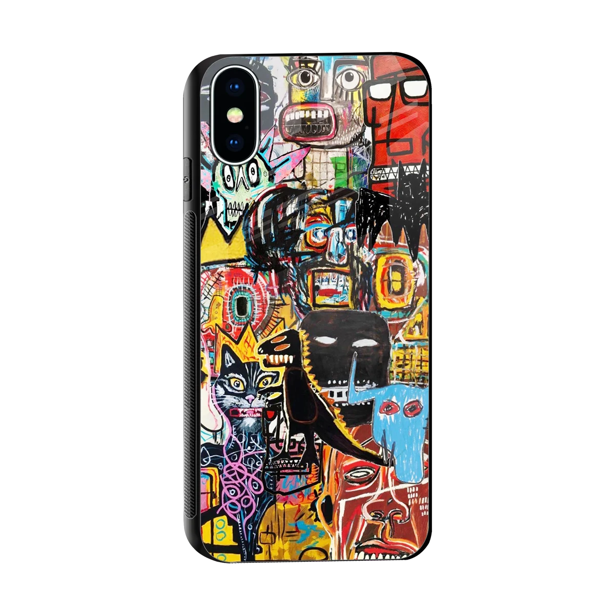 Sketch Book sleek iphone xs cover with tempered glass back and TPU edges