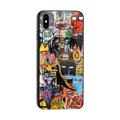 Sketch Book sleek iphone xs max cover with tempered glass back and TPU edges