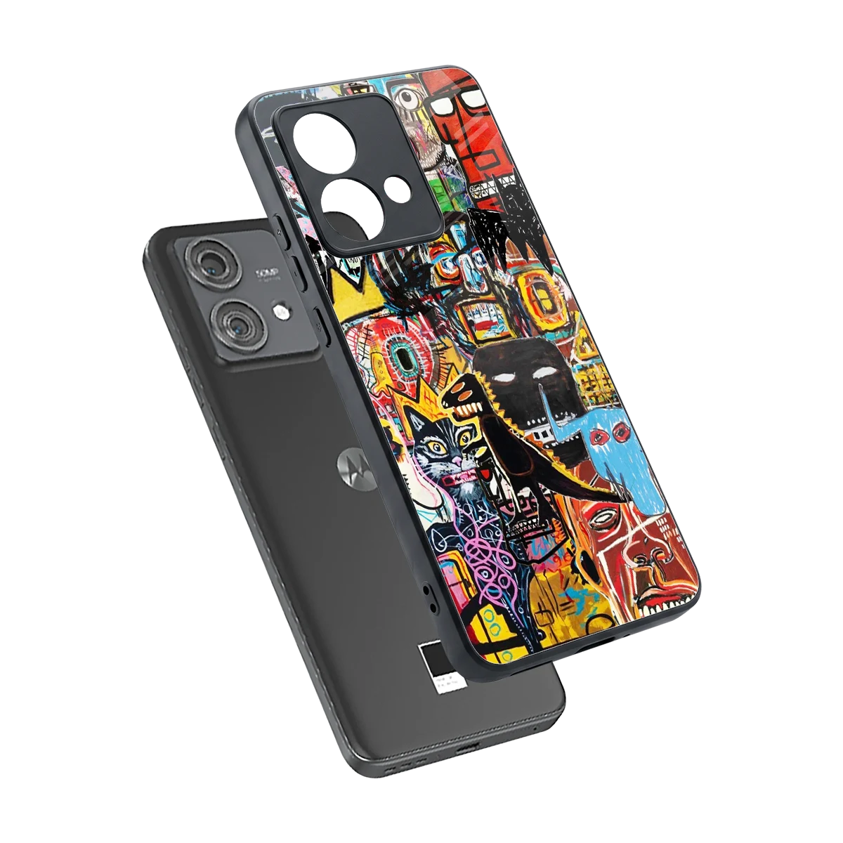 Sketch Book sleek motorola edge 40 neo 5g cover with tempered glass back and TPU edges