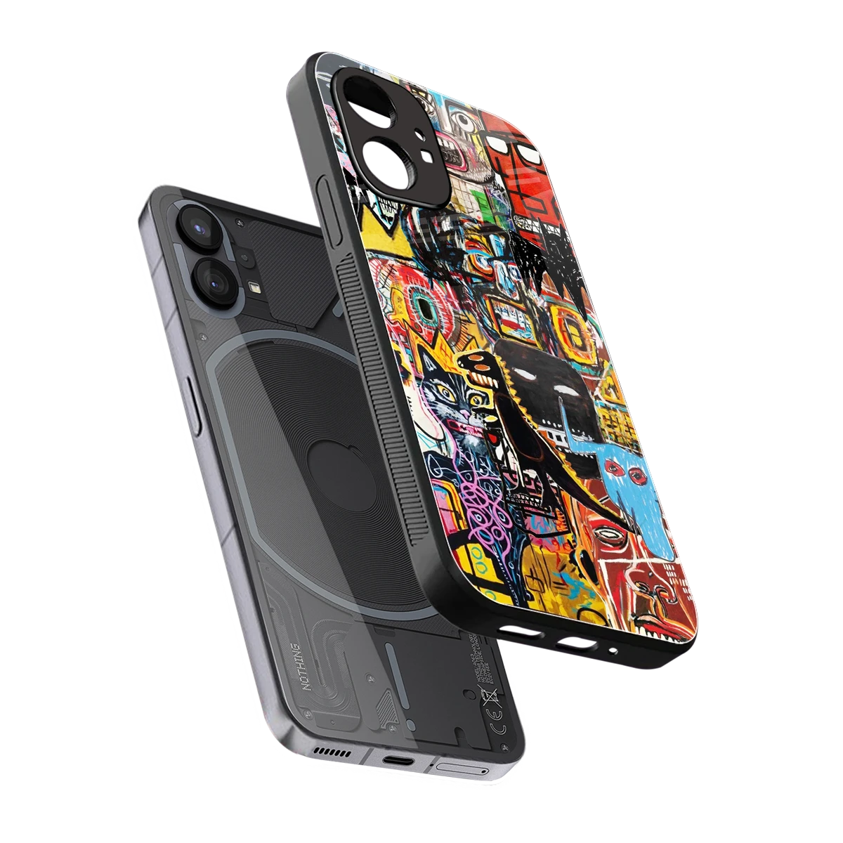 Sketch Book sleek nothing phone 1 cover with tempered glass back and TPU edges