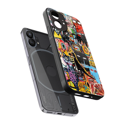 Sketch Book sleek nothing phone 1 cover with tempered glass back and TPU edges