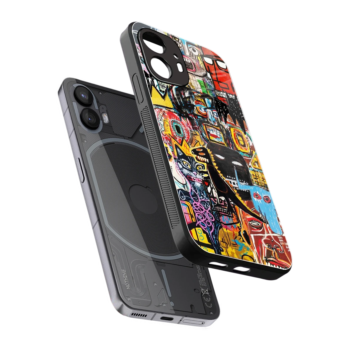 Sketch Book sleek nothing phone 2 cover with tempered glass back and TPU edges