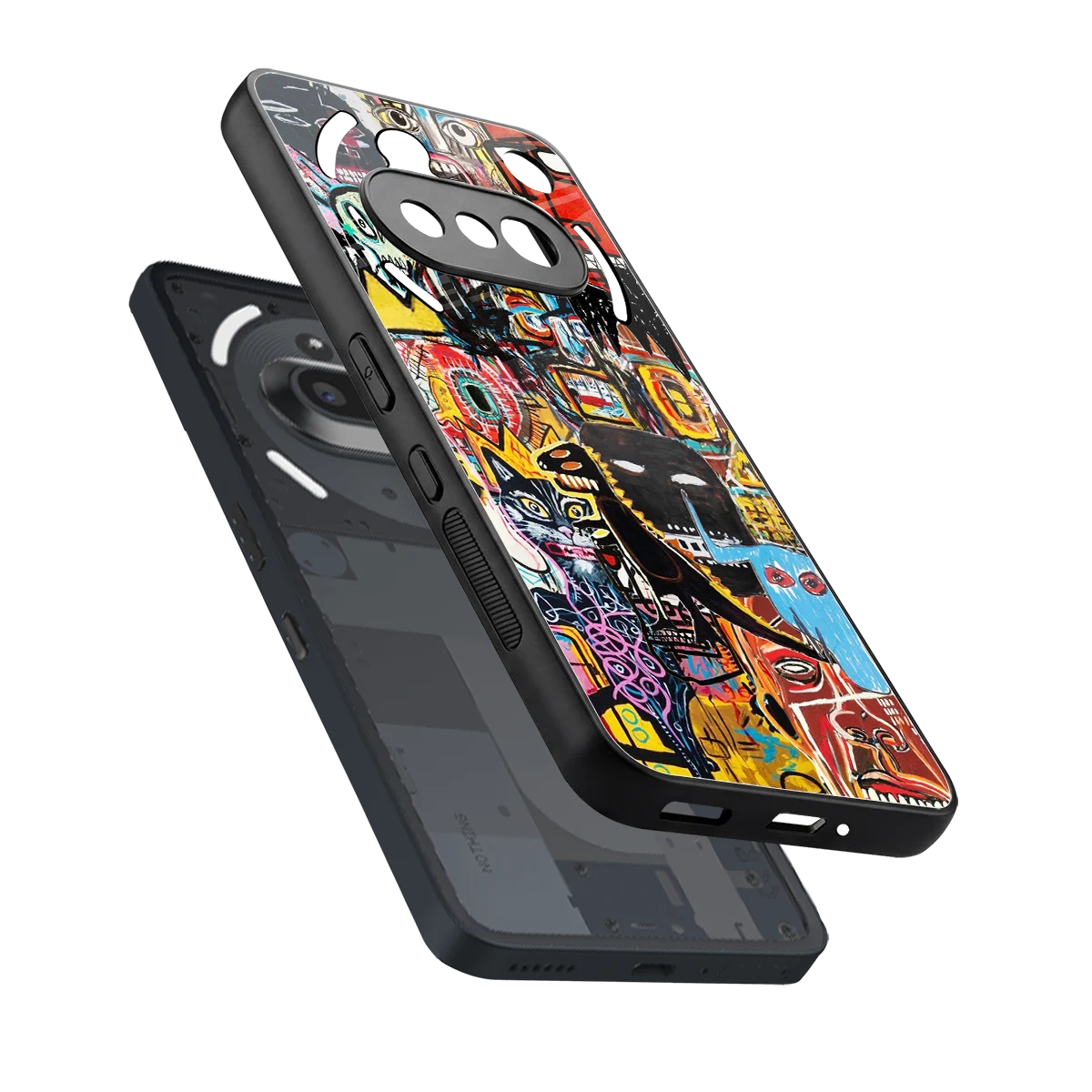 Sketch Book sleek nothing phone 3a cover with tempered glass back and TPU edges