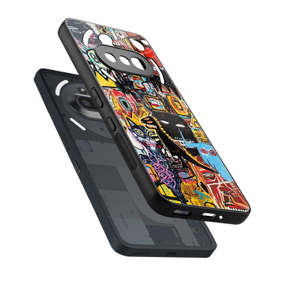 Sketch Book sleek nothing phone 3a cover with tempered glass back and TPU edges