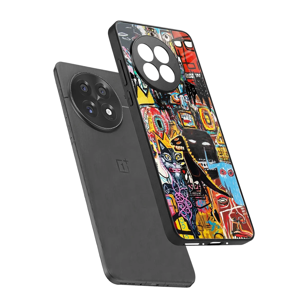 Sketch Book sleek oneplus 13r cover with tempered glass back and TPU edges