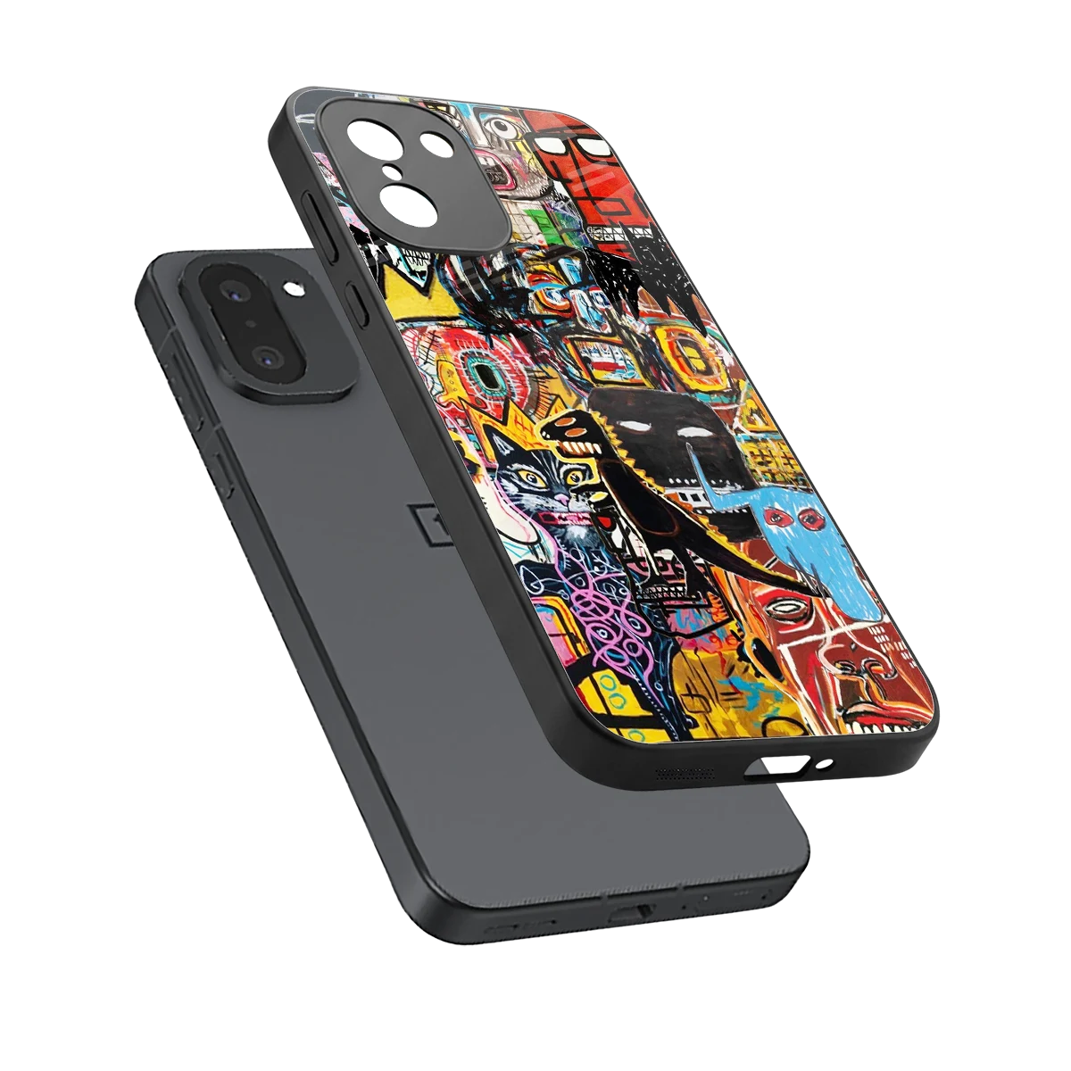 Sketch Book sleek oneplus 15r cover with tempered glass back and TPU edges