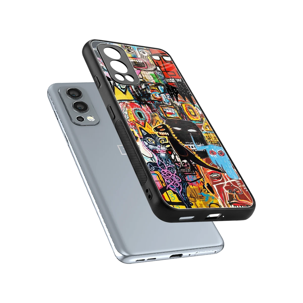 Sketch Book sleek oneplus nord 2 cover with tempered glass back and TPU edges