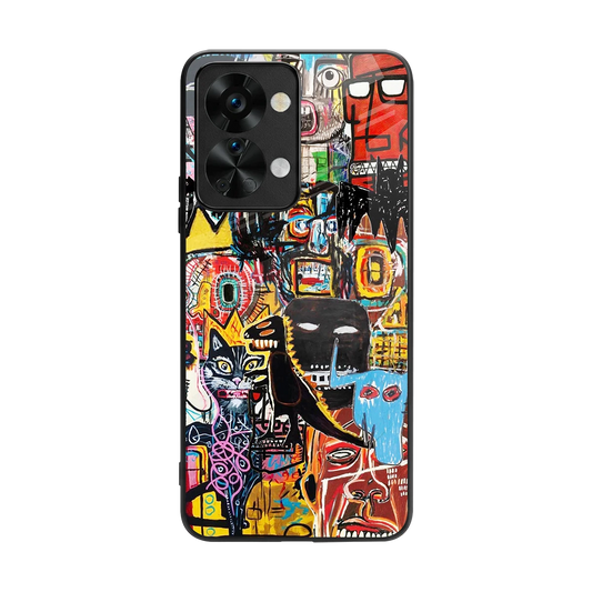 Sketch Book back phone cover | glass case for oneplus nord 2t