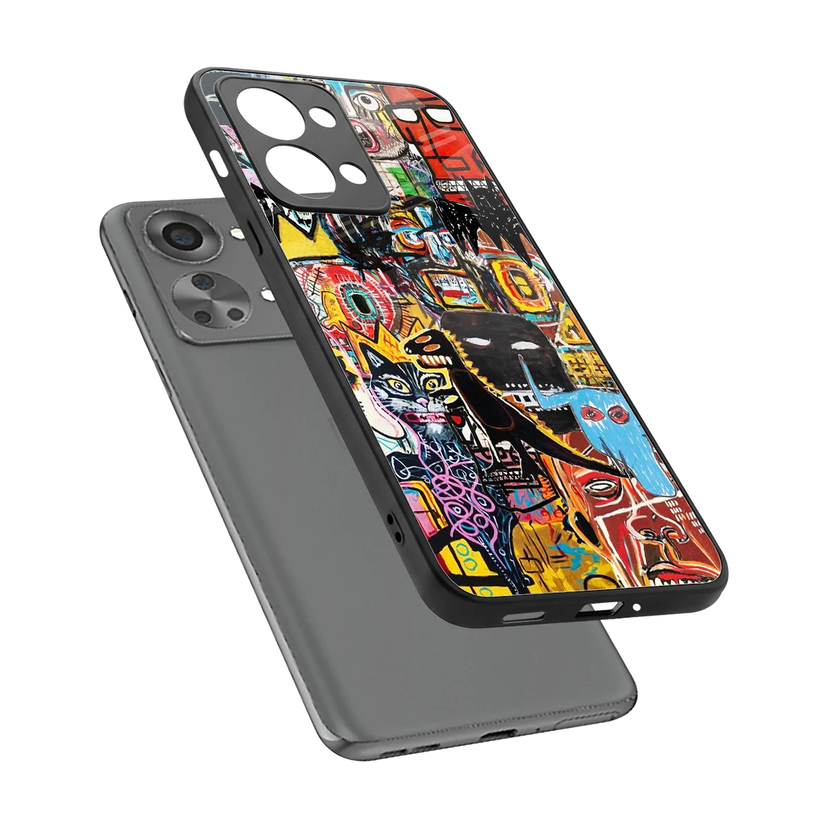 Sketch Book sleek oneplus nord 2t cover with tempered glass back and TPU edges
