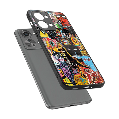 Sketch Book sleek oneplus nord 2t cover with tempered glass back and TPU edges