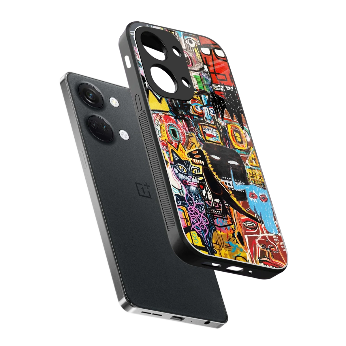 Sketch Book sleek oneplus nord 3 cover with tempered glass back and TPU edges