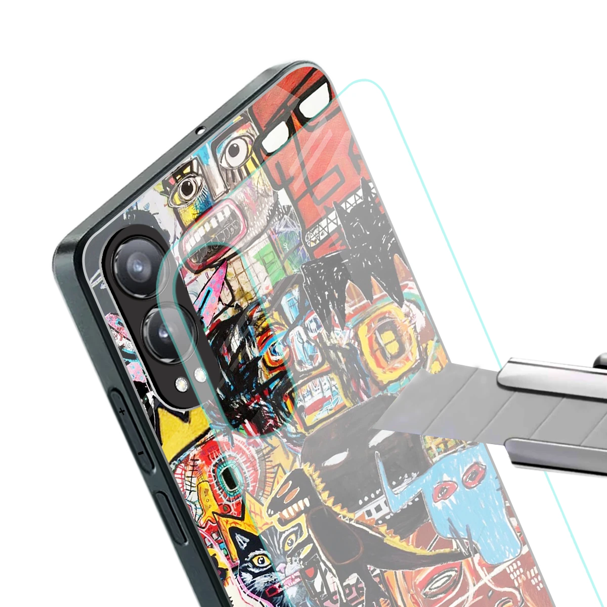 Sketch Book stylish phone case for oneplus nord ce 4 lite | glossy glass and slim fit