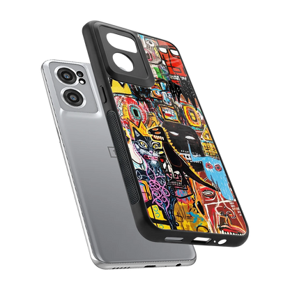 Sketch Book sleek oneplus nord ce 2 cover with tempered glass back and TPU edges