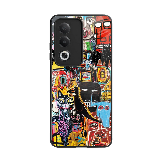 Sketch Book back phone cover | glass case for oppo a3 pro