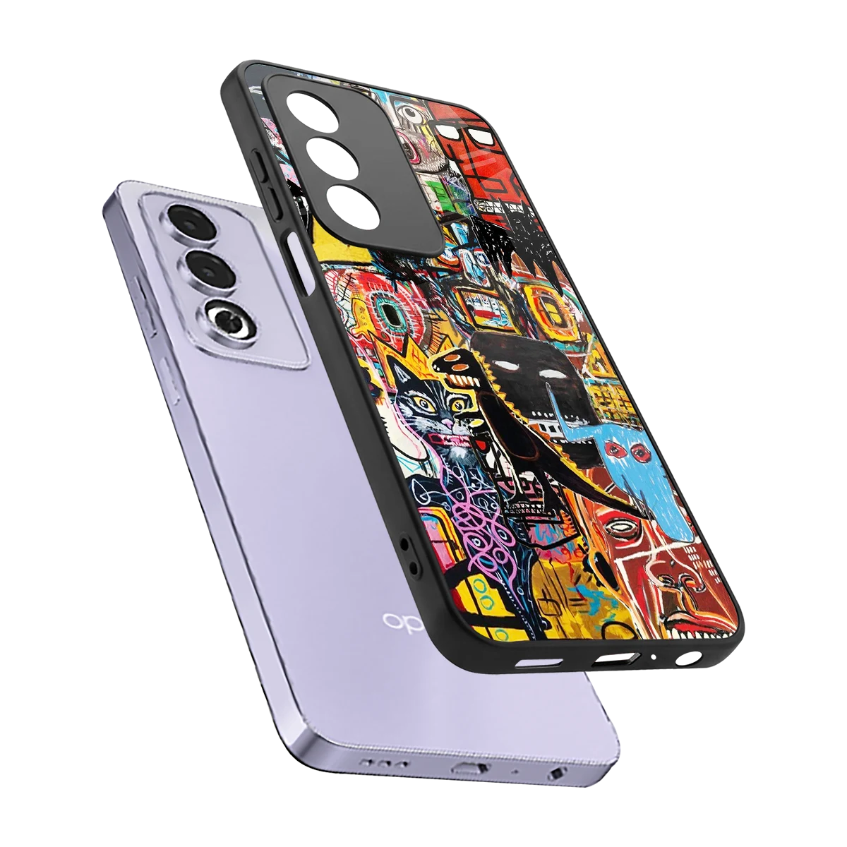 Sketch Book sleek oppo a3 pro cover with tempered glass back and TPU edges