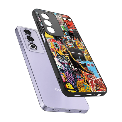 Sketch Book sleek oppo a3 pro cover with tempered glass back and TPU edges