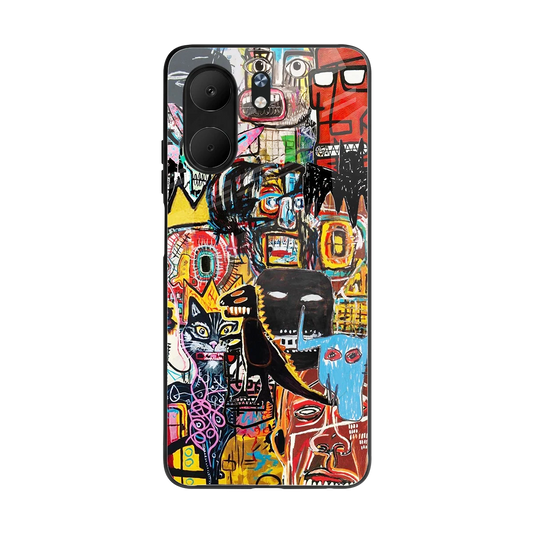 Sketch Book back phone cover | glass case for oppo a5x 5g