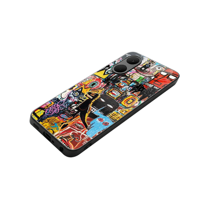 Sketch Book stylish phone case for oppo a5x 5g | glossy glass and slim fit