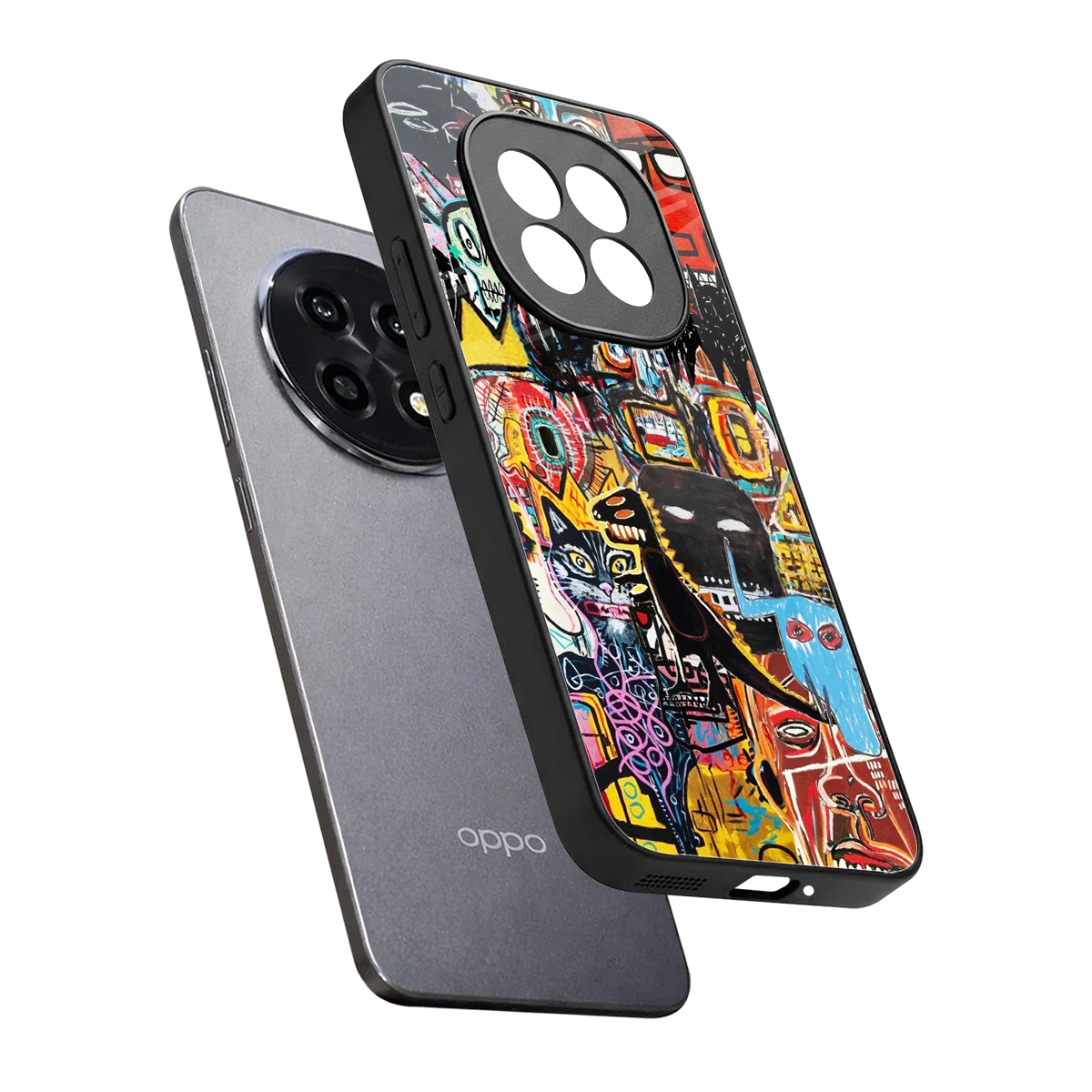 Sketch Book sleek oppo f29 pro 5g cover with tempered glass back and TPU edges