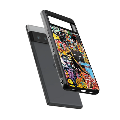 Sketch Book sleek google pixel 6 pro cover with tempered glass back and TPU edges