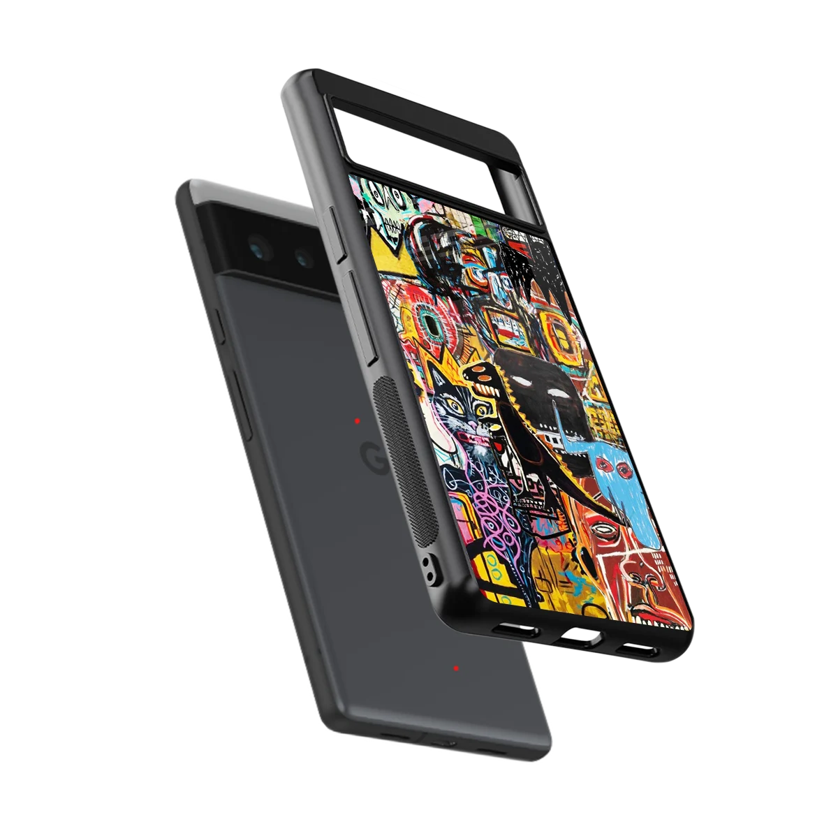 Sketch Book sleek google pixel 6 cover with tempered glass back and TPU edges