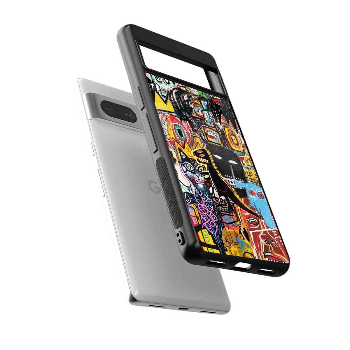 Sketch Book sleek google pixel 7a cover with tempered glass back and TPU edges