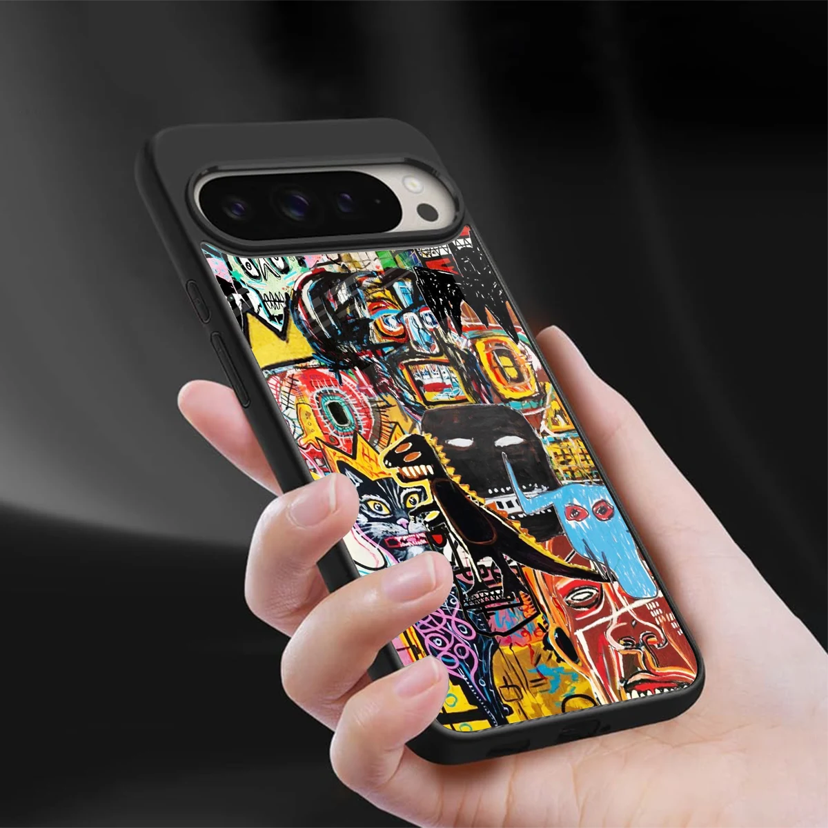 Sketch Book sleek google pixel 9 pro cover with tempered glass back and TPU edges