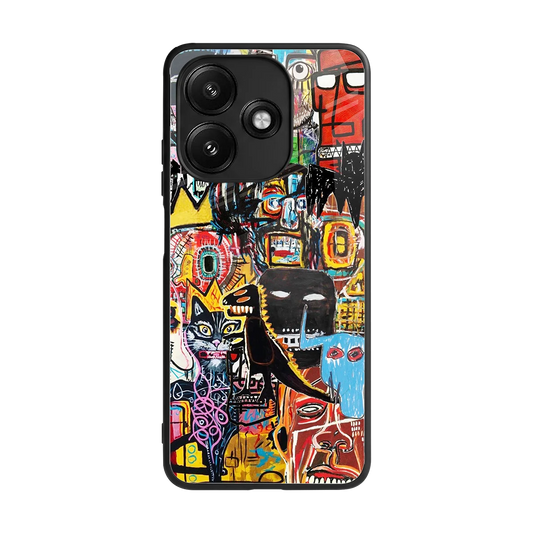 Sketch Book back phone cover | glass case for redmi 12 5g