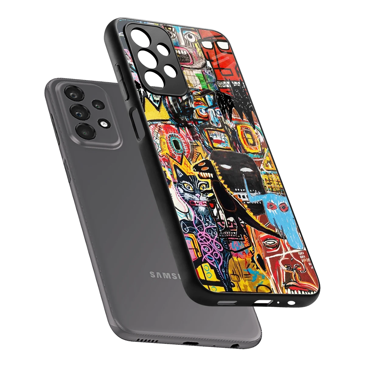 Sketch Book sleek samsung galaxy a23 cover with tempered glass back and TPU edges
