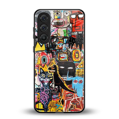 Sketch Book back phone cover | glass case for samsung galaxy m36 5g
