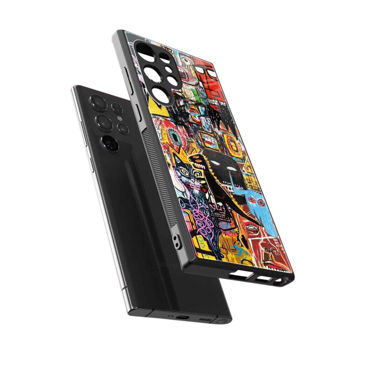 Sketch Book sleek samsung galaxy s23 ultra cover with tempered glass back and TPU edges