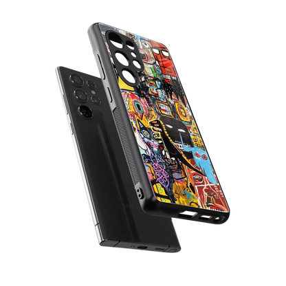 Sketch Book sleek samsung galaxy s25 ultra cover with tempered glass back and TPU edges