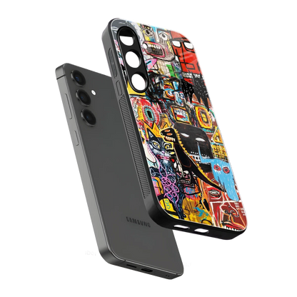 Sketch Book sleek samsung galaxy s23 fe cover with tempered glass back and TPU edges